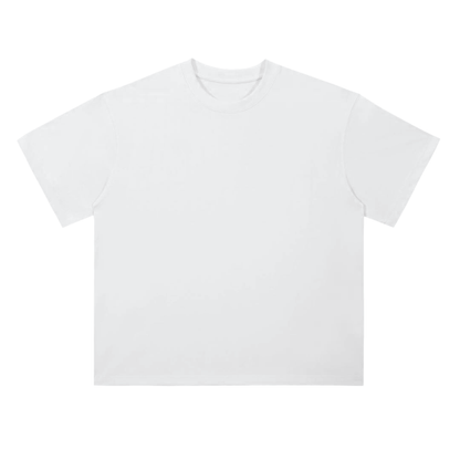 Drop Shoulder Pumpin Iron T-Shirt White
