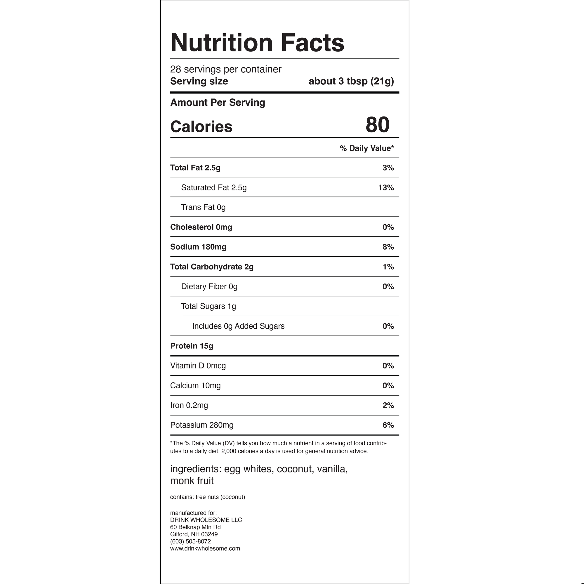 Egg White Protein Powder